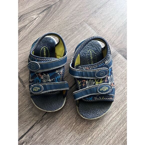 Stride Rite Everett  Size 7 M Beach Sandals Navy Multi - Picture 1 of 6